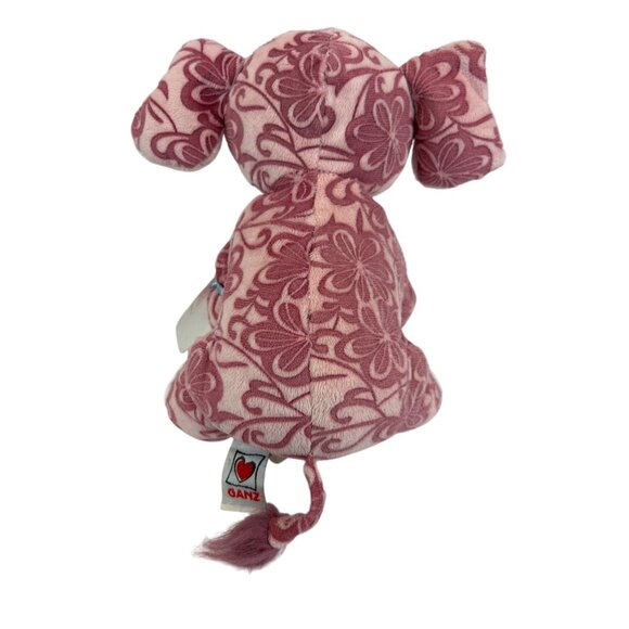 Ganz Webkinz Batik Elephant Plush Toy Pink & White Floral NO CODE - Picture 3 of 9